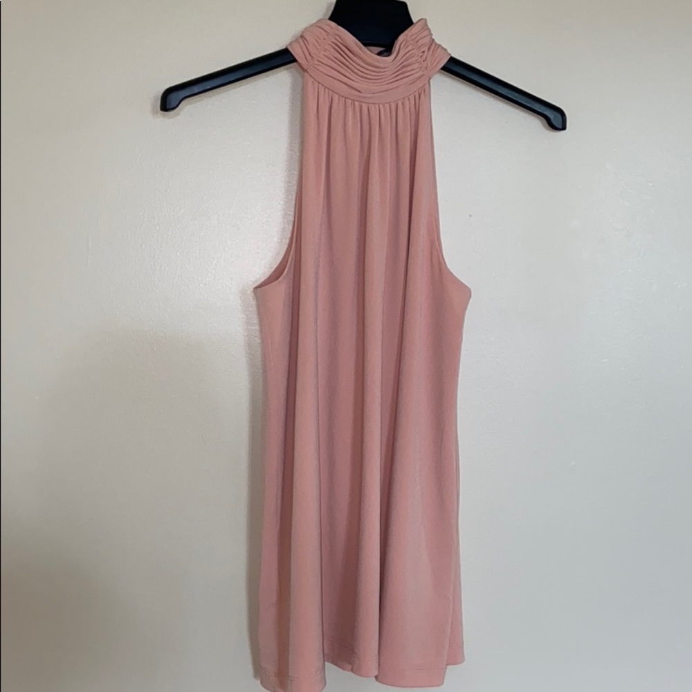 blush pink sleeveless top